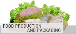 Vacuum pumps for production and packaging of food