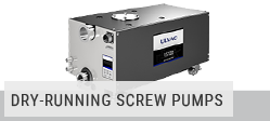 Dry-running screw vacuum pumps